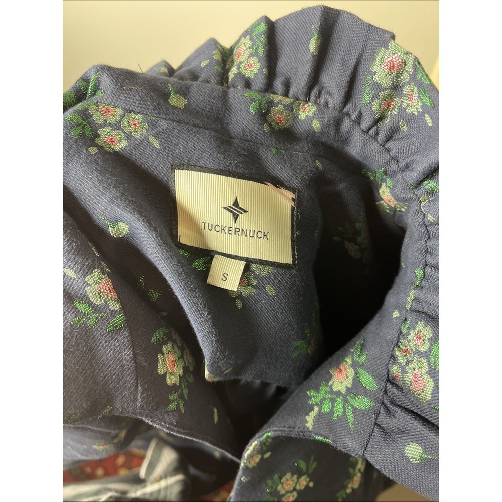 Tuckernuck Navy Floral Mini Dress with Puff Sleeves - Picture 8 of 8